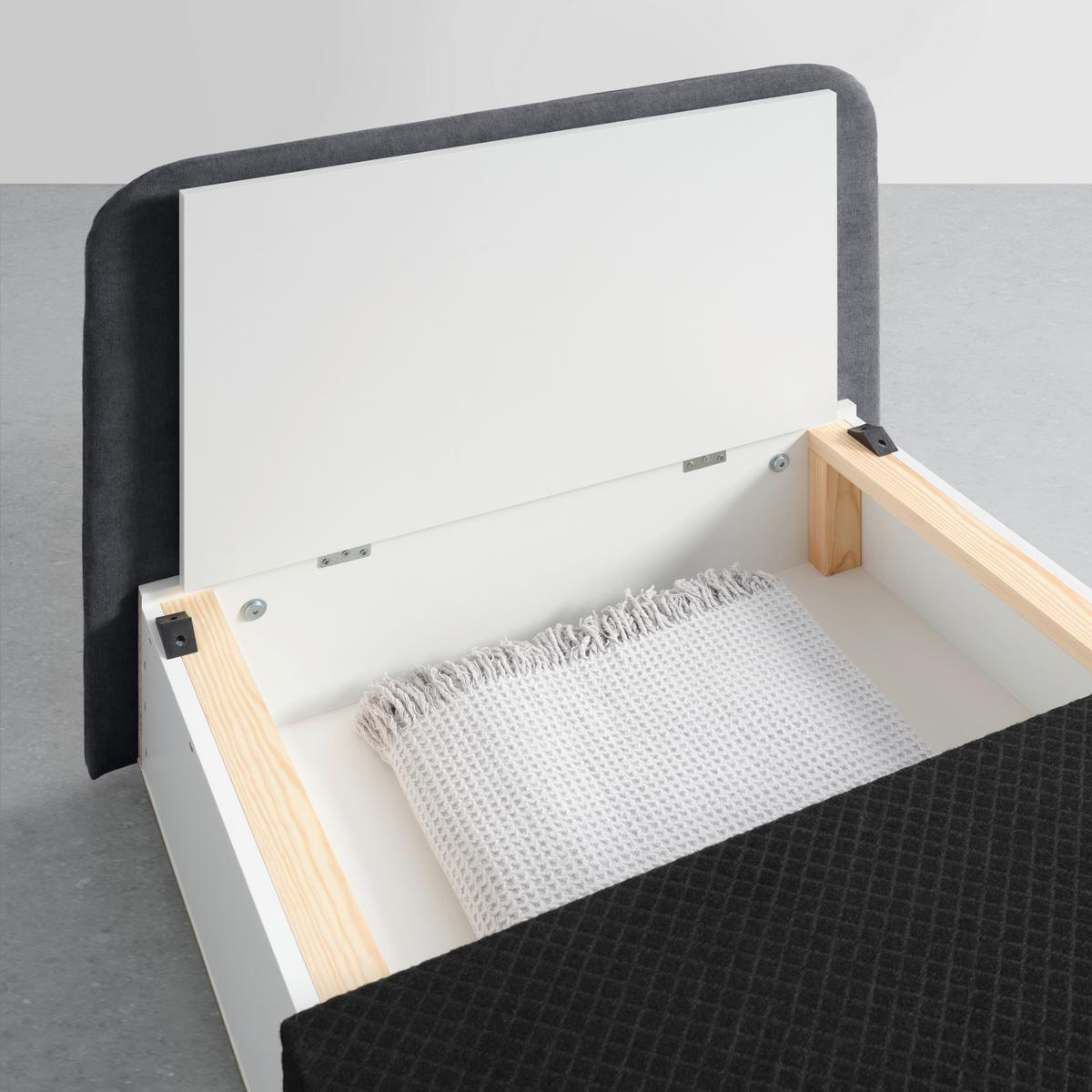 Rozkladacie kreslo MODENA, antracitová - čierna/prírodná farba, textil/plast (89/88/90cm) - Based