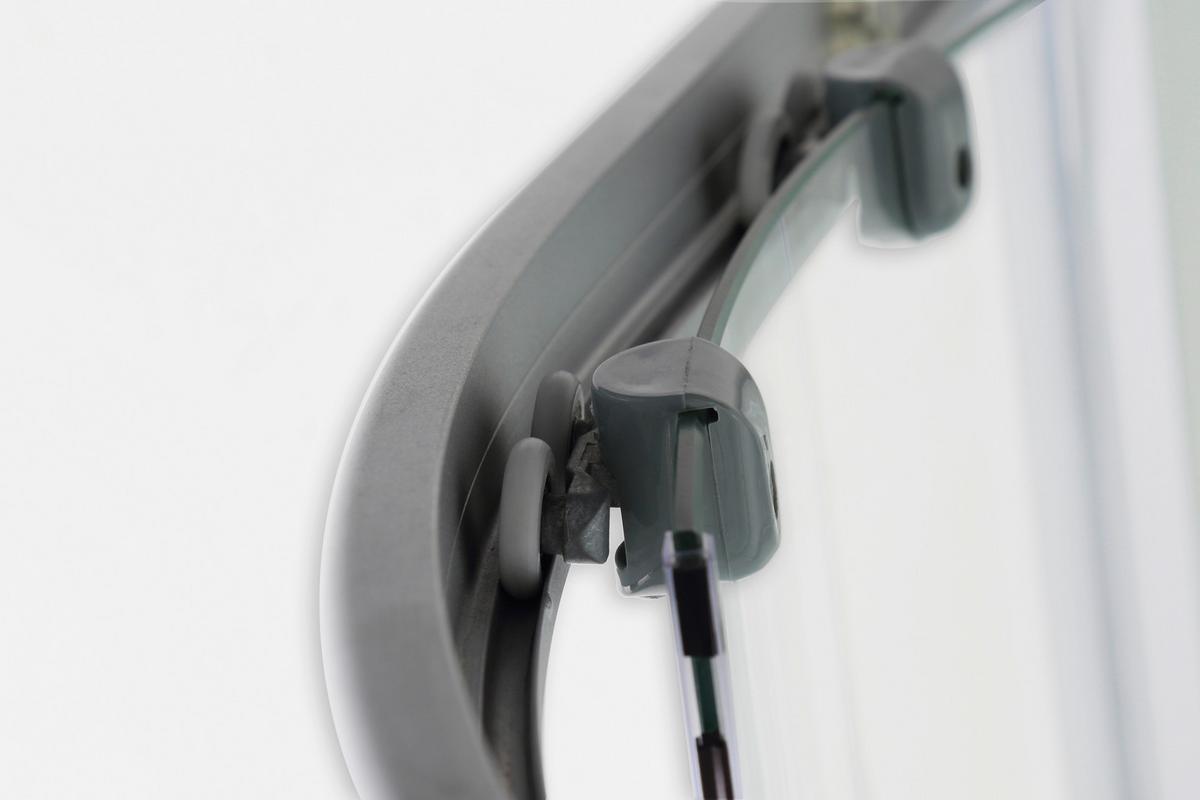 Dampfdusche Cuba Schwarz mit Radio, Ventilator, Ablage - Schwarz/Weiß, Basics, Glas (130/130/229cm) - Sanotechnik