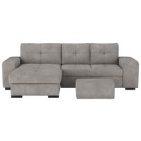 Eckschlafsofa Mattina, Grau S: 156x268 Cm - Schwarz/Grau, MODERN, Textil (156/268cm) - MID.YOU