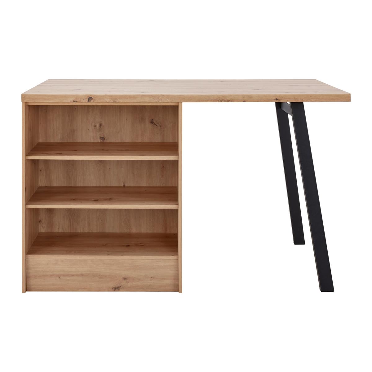 Kuchyňský ostrůvek LINZ LINZ I - šedá/černá, Moderní, kov/kompozitní dřevo (150/91/90cm)