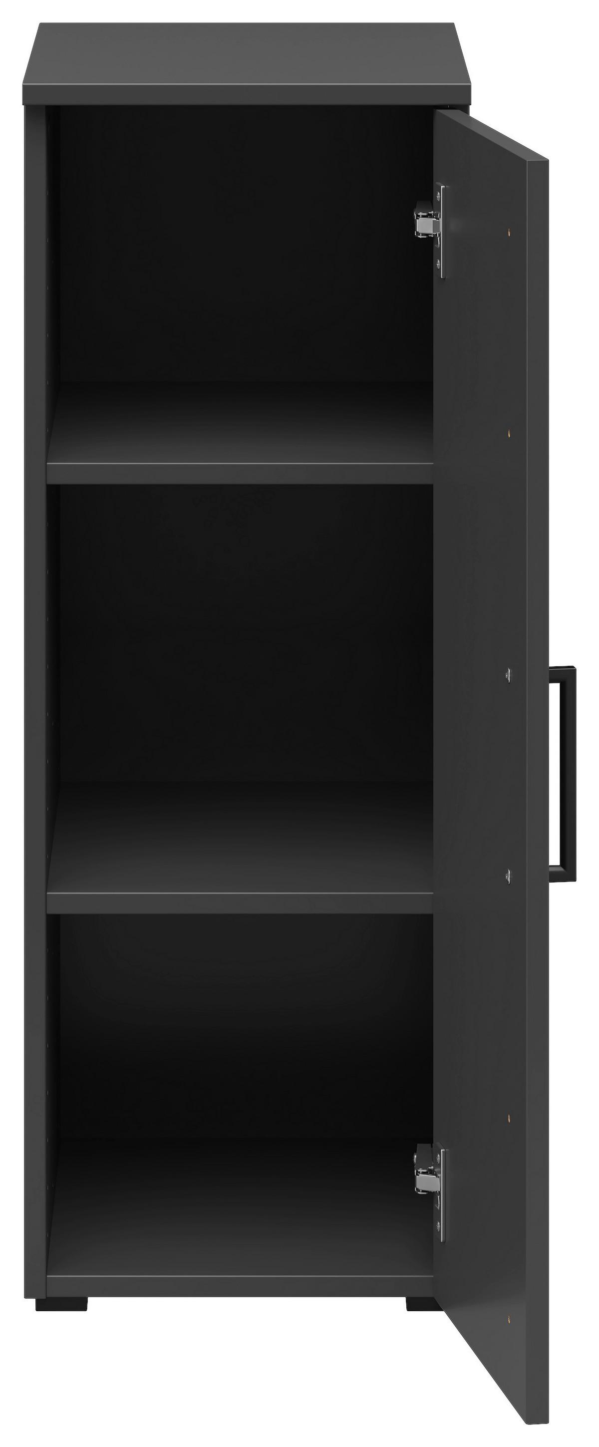 Skříň MULTISTAURAUM š: 30 cm - černá/barvy grafitu, Moderní, kompozitní dřevo/plast (30/83/40cm)