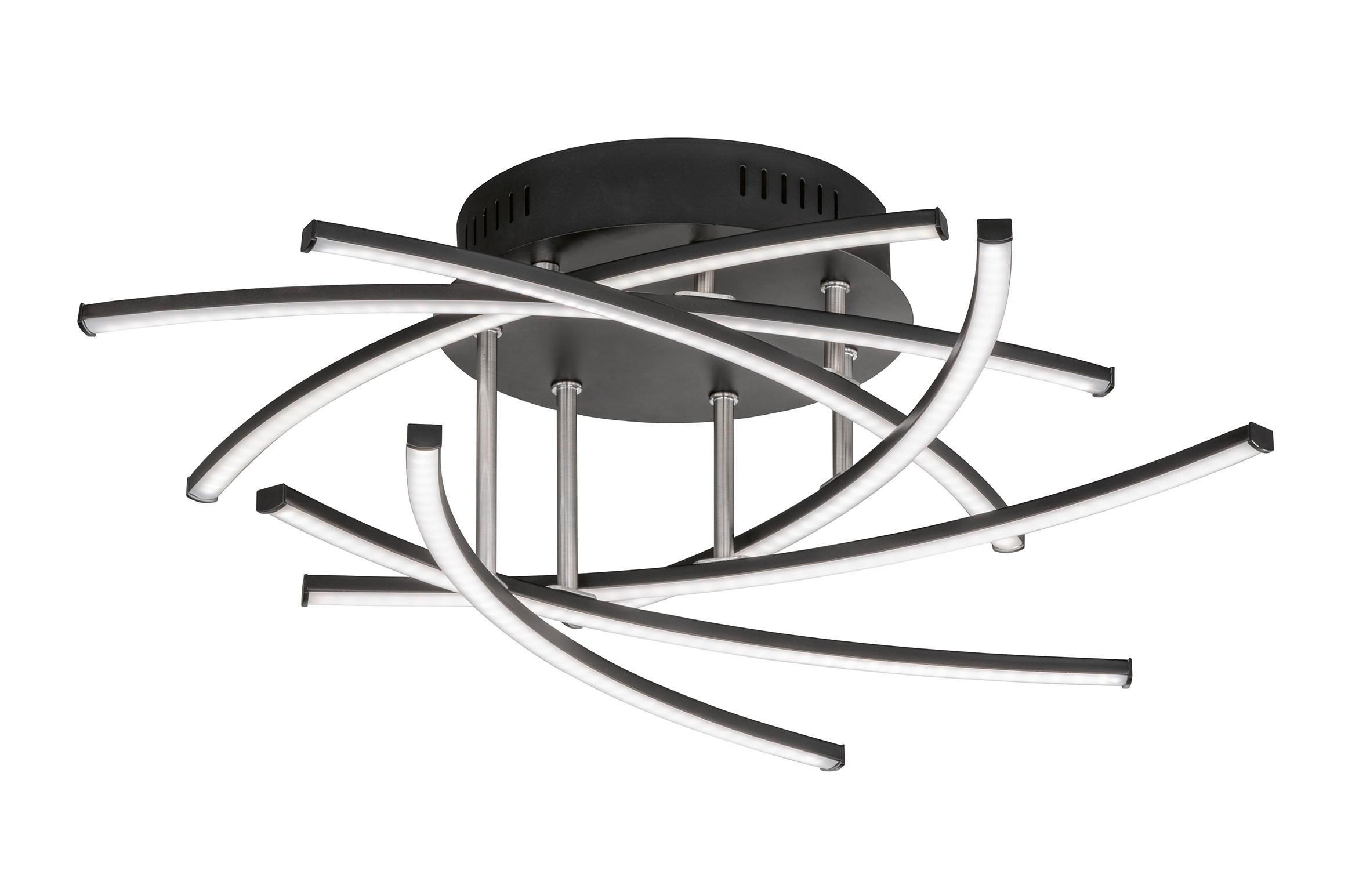 LED-Deckenleuchte 21290 - Sandfarben/Schwarz, Design, Metall (55cm) - Fischer & Honsel