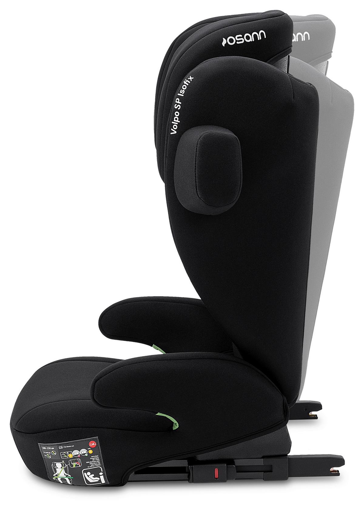 Kinderautositz Osann  Volpo Sp Isofix - Schwarz, Basics, Kunststoff/Textil (37/43/77cm) - Osann