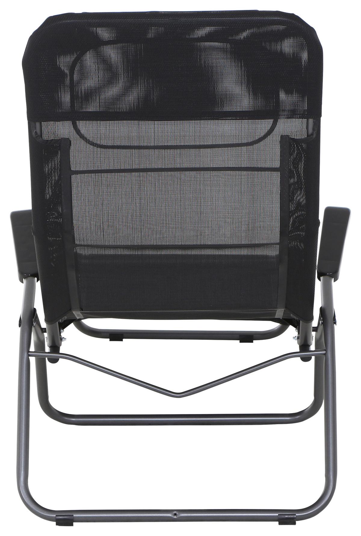 Sonnenliege J40968 Stahl Klappbar - Anthrazit/Schwarz, MODERN, Textil/Metall (72,5/103,5/144cm) - Siena Garden