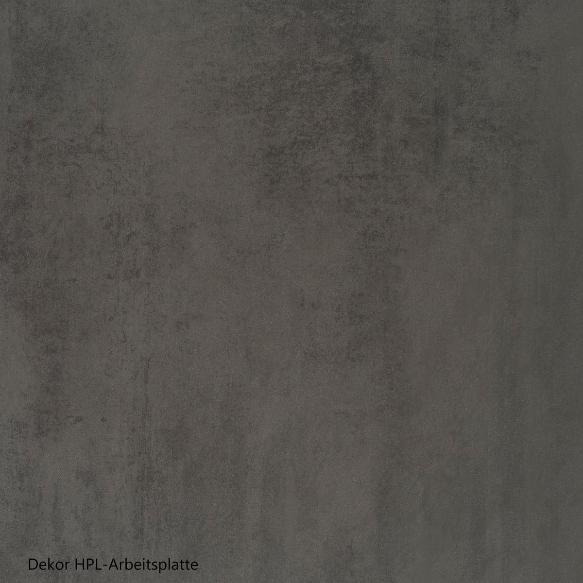 Eckküche Turin ohne Geräte 240x240 cm Graphit/Eiche Dekor - Eiche Wotan, Design, Holzwerkstoff (240/240cm) - Held