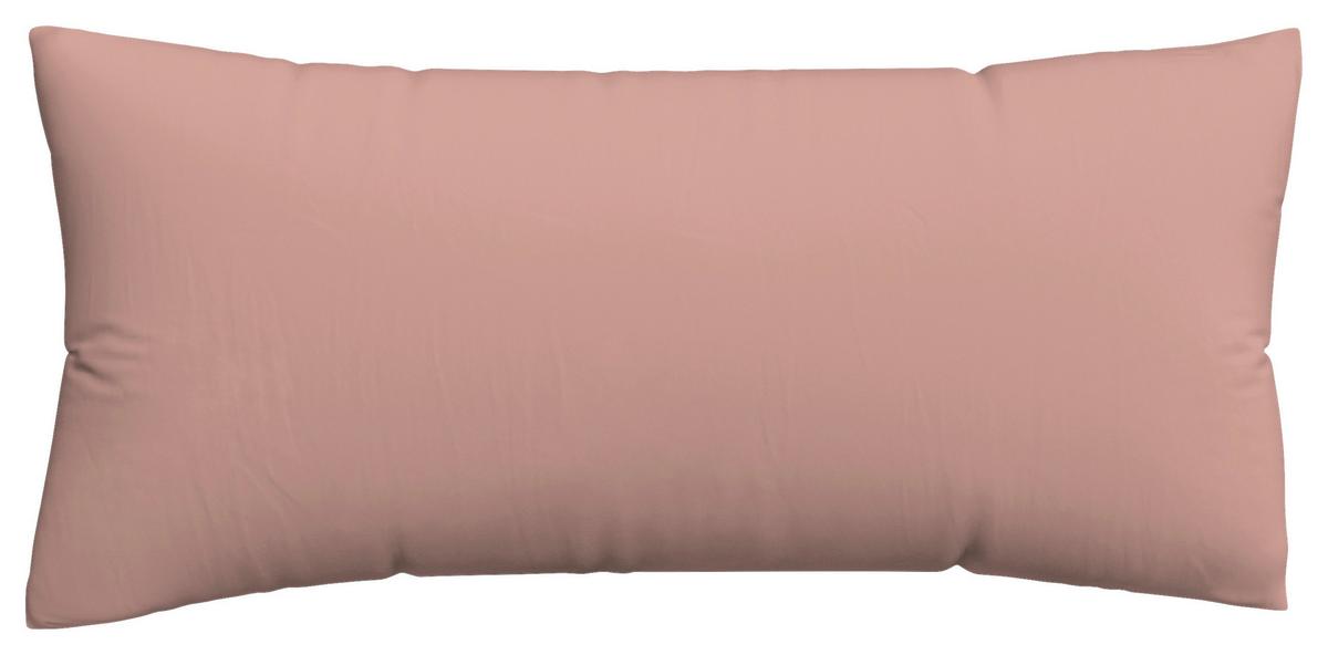 Kopfpolsterbezug Knitted Jersey - Dunkelrosa, Basics, Textil (40/80cm) - Schlafgut