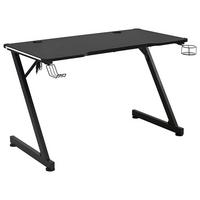 Gamingtisch Gerald Schwarz B: 120 cm - Schwarz, Trend, Holzwerkstoff/Metall (120/75/60cm)