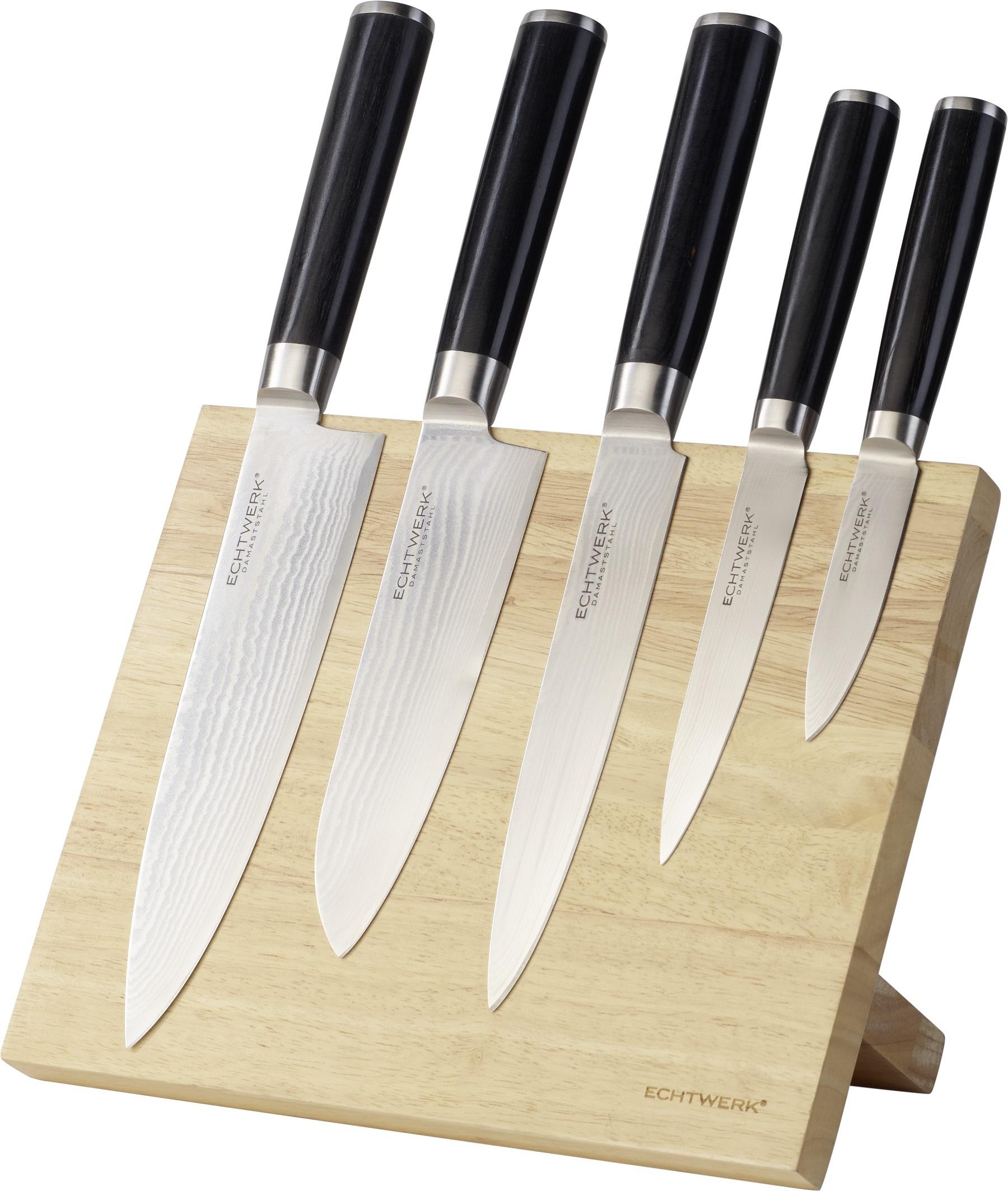 Basis-Must-have: 6-teiliges Set Damaszener Messer