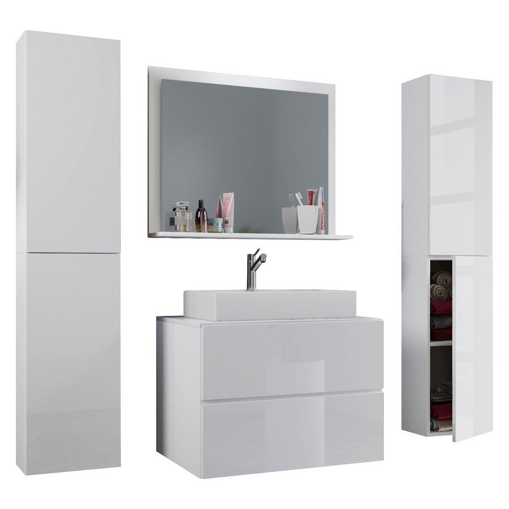 Badezimmer 5-tlg. Lendas 147 cm, Weiß