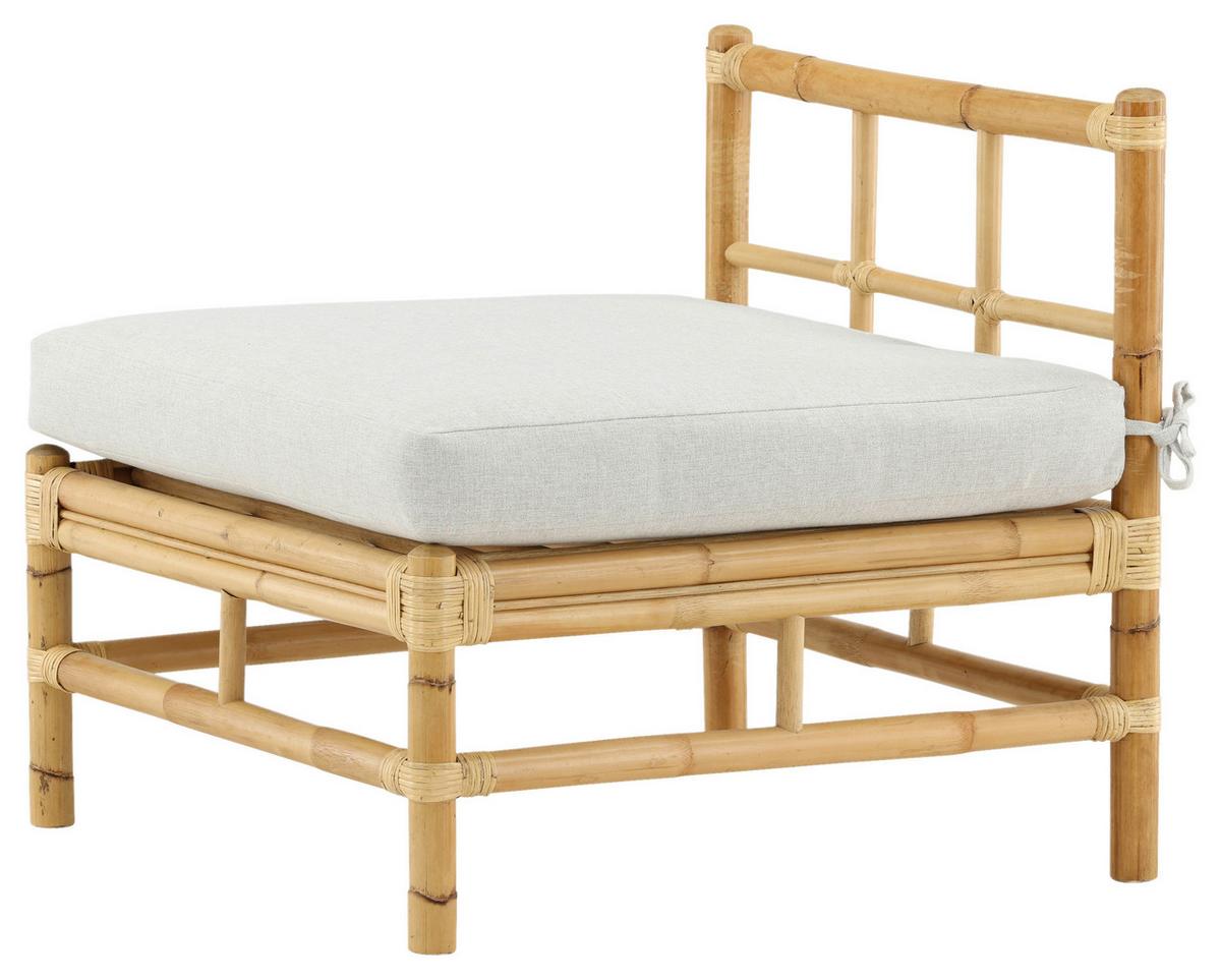 Loungesofa Cane - Hellbraun, KONVENTIONELL, Holz (71,5/71/75cm) - Gardenson