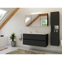 BADEZIMMER Limes, Graphitfarben B: 120 cm - Graphitfarben/Weiß, Basics, Holzwerkstoff/Stein (120cm) - MID.YOU