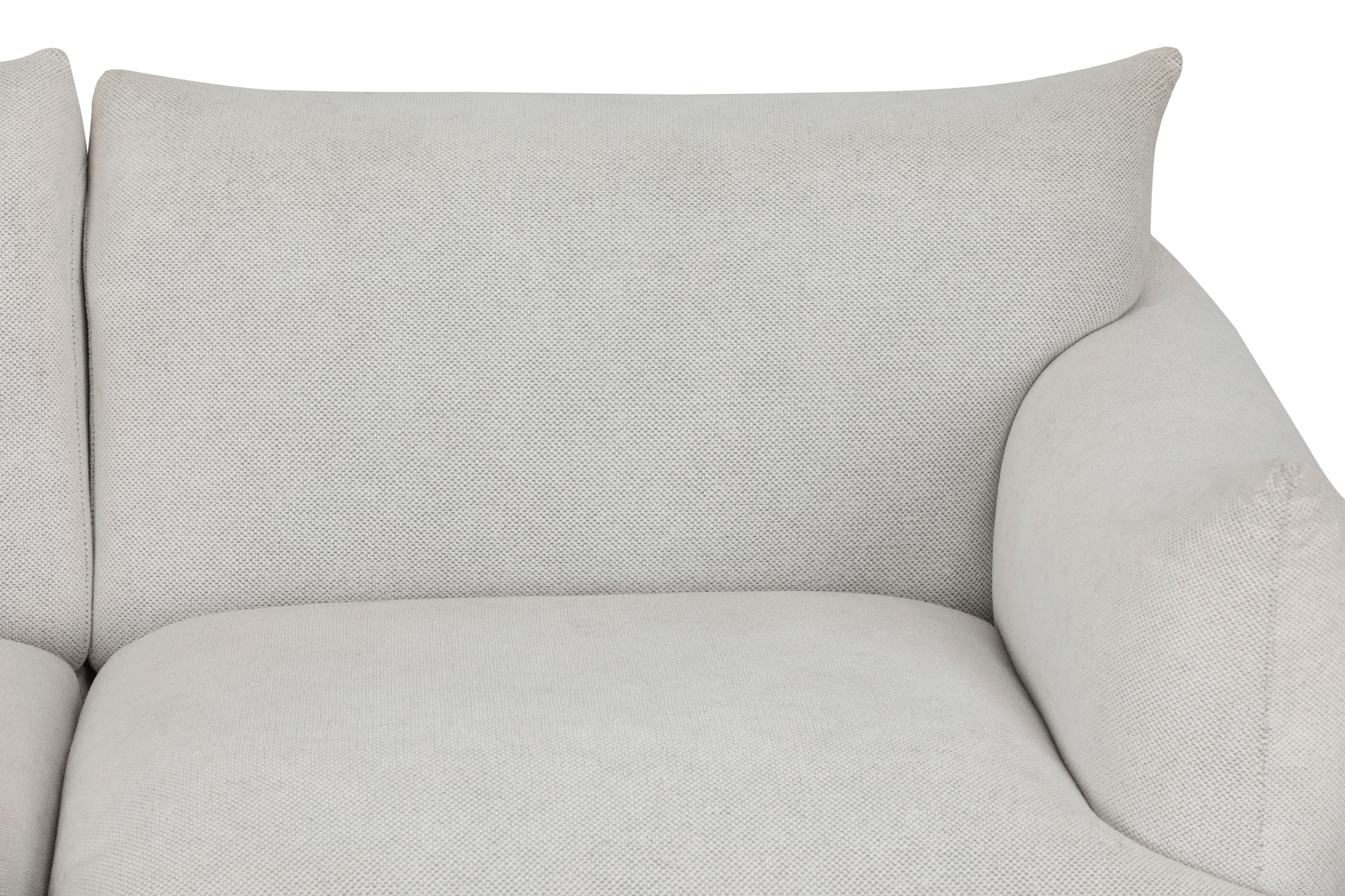 Sofa Honey - Creme/Schwarz, Trend, Textil (185/77/83cm) - P & B