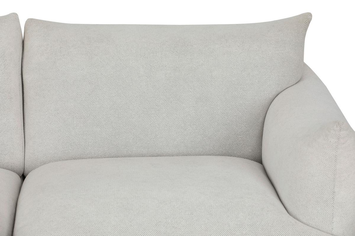 Sofa Honey - Creme/Schwarz, Trend, Textil (185/77/83cm) - P & B