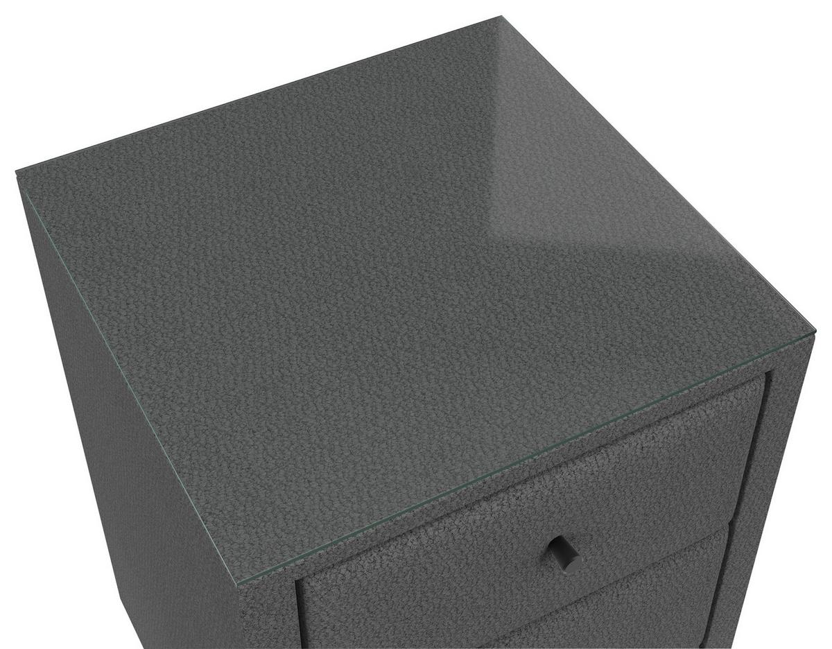 Nachtkästchen Carmen Grau H: 68 Cm - Grau, KONVENTIONELL (52/68/48,5cm) - James Wood
