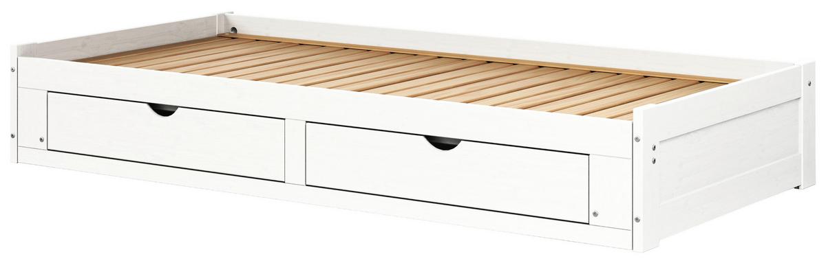 Ausziehbett Livio Ii - Weiß, MODERN, Holz/Holzwerkstoff (90/200cm) - MID.YOU