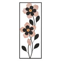 Wanddeko Divake Schwarz, Naturfarben B: 27 cm - Basics, Holzwerkstoff/Metall (27/70/2.5cm)