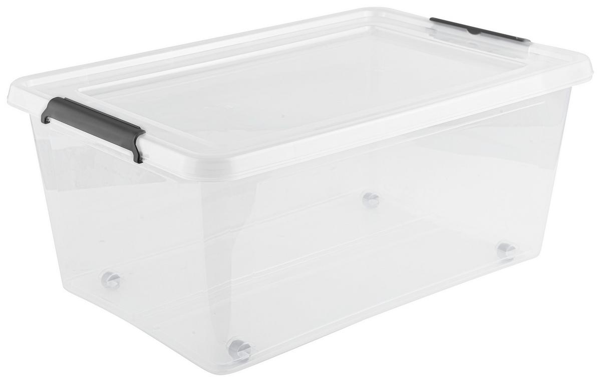 box s víkem BRUNO - CA- 40L - černá/průhledné, Konvenční, plast (58/39/26cm) - Based