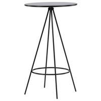 Barhocker Bistro - Schwarz, Design, Holzwerkstoff/Metall (60/105/60cm) - Livetastic