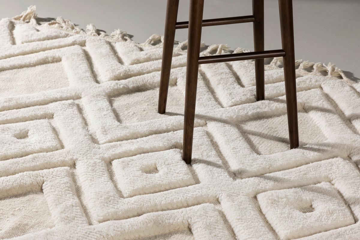 Flachwebteppich Dahlia - Weiß, LIFESTYLE, Textil (300/400cm) - P & B