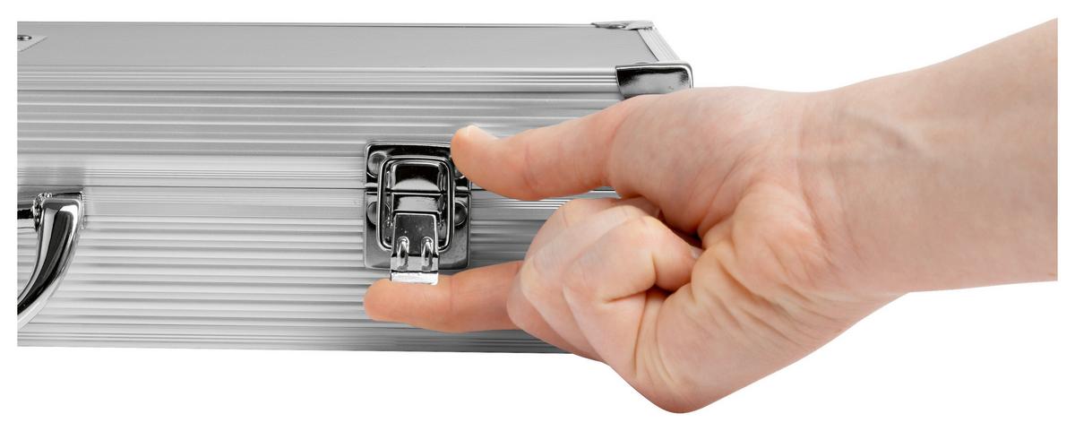 Grillkofferset 6tlg. Landmann Grillkoffer-Set 6--Teilig - Silberfarben, LIFESTYLE, Metall (45/17/8cm)