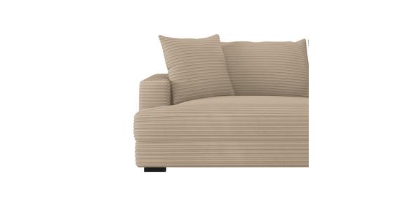 Megasofa Pelle-Megasofa - Wengefarben/Beige, Trend, Textil (261/124cm) - Luca Bessoni