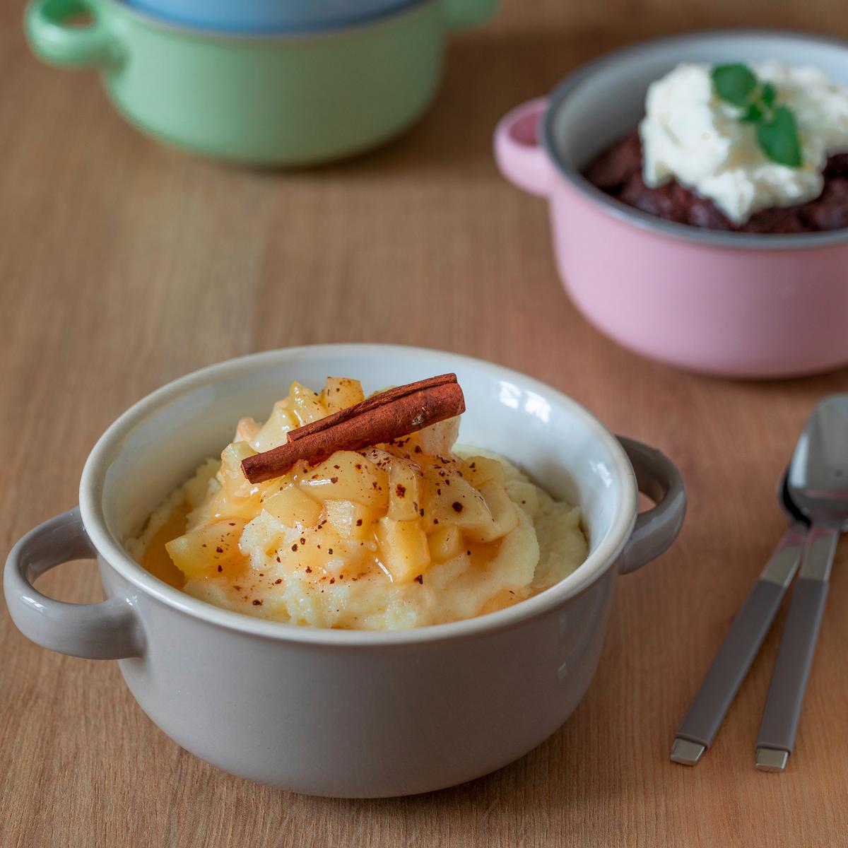 Suppentasse Steinzeug Maila 4er- Set D: 23 cm - Hellrosa/Hellgrau, Basics, Keramik (23cm) - Mäser