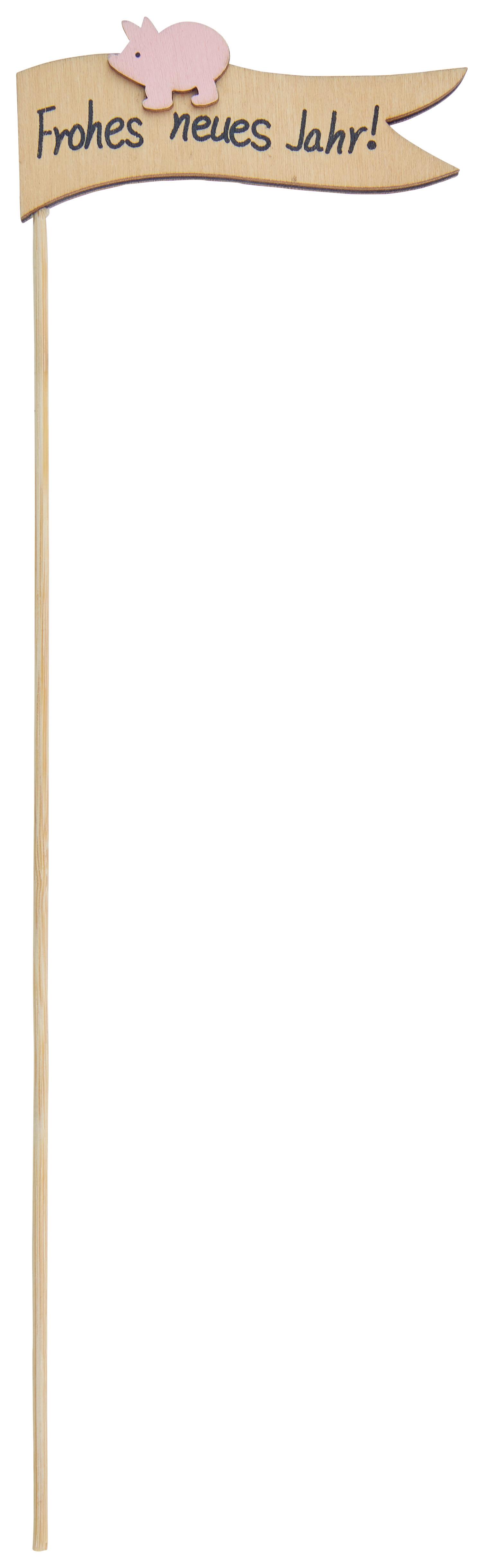 Fahnenpicker Dana - Naturfarben, KONVENTIONELL, Holzwerkstoff (8/28cm) - Luca Bessoni