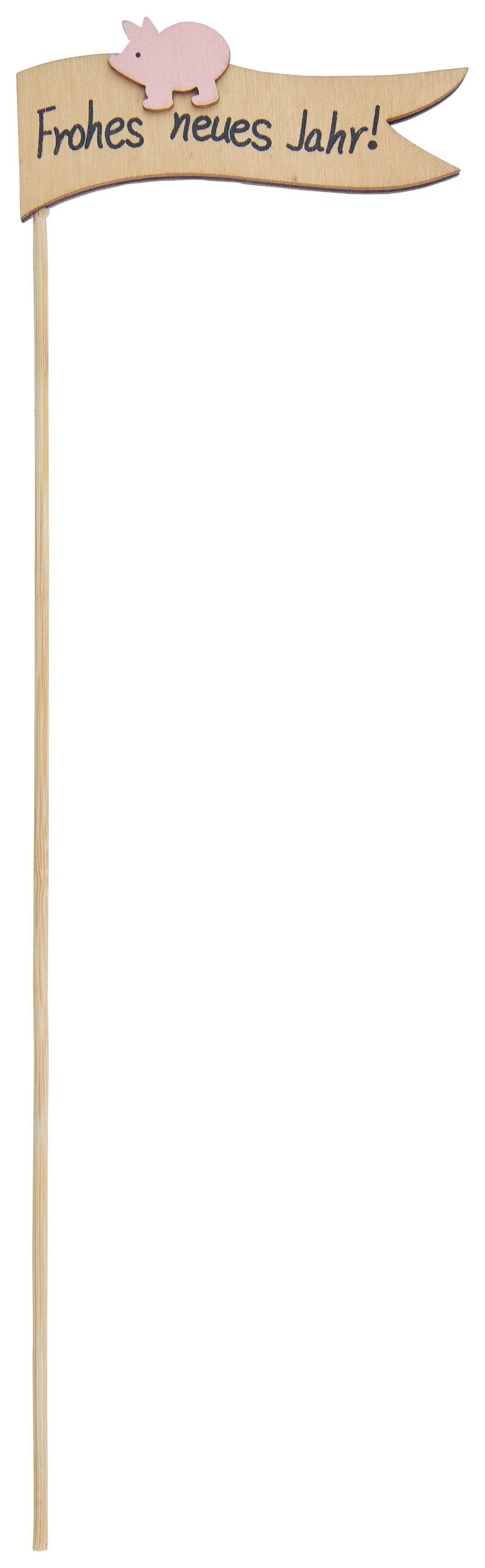 Fahnenpicker Dana - Naturfarben, KONVENTIONELL, Holzwerkstoff (8/28cm) - Luca Bessoni