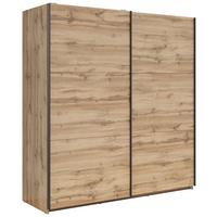 Schwebetürenschrank Tetrix - Eiche Wotan, MODERN, Holzwerkstoff (183/195,5/60cm) - MID.YOU