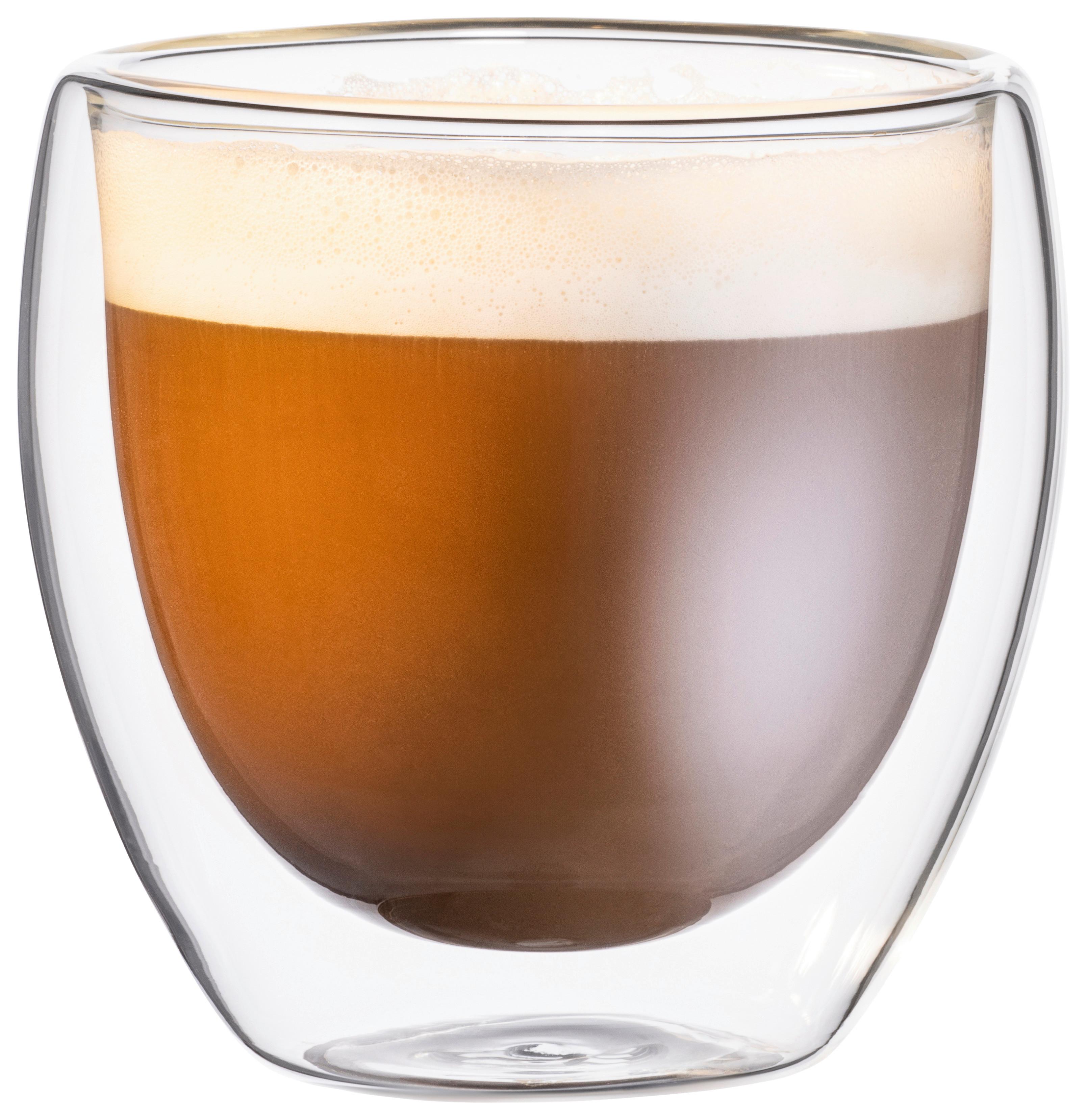 Kaffeeglas Transparent, 6-teilig - Transparent, Trend, Glas (255ml) - Mäser