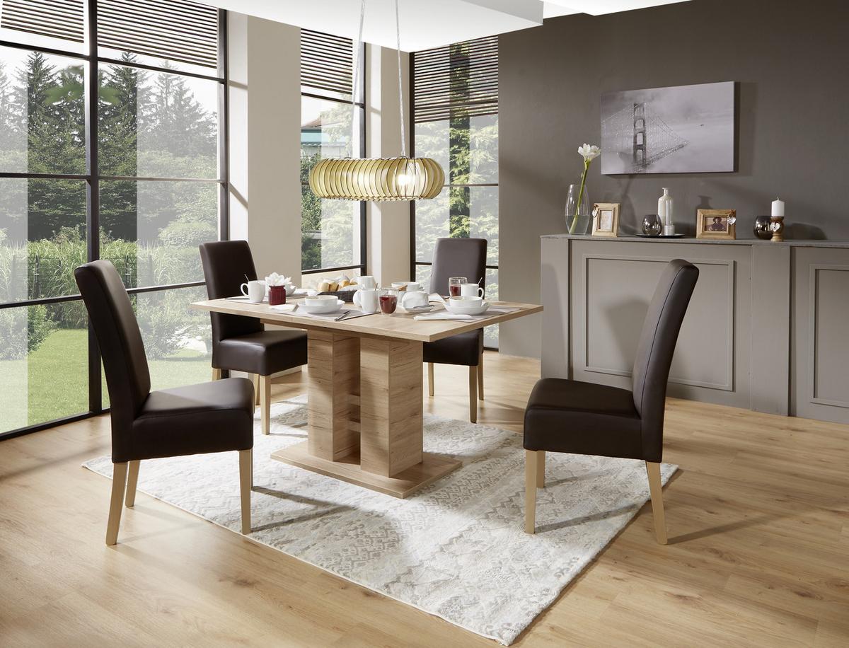 Kihúzható Asztal Helena 140 Az *top Ár* - tölgyfa, Konventionell, faalapú anyag (140-220/76/90cm) - Best Price