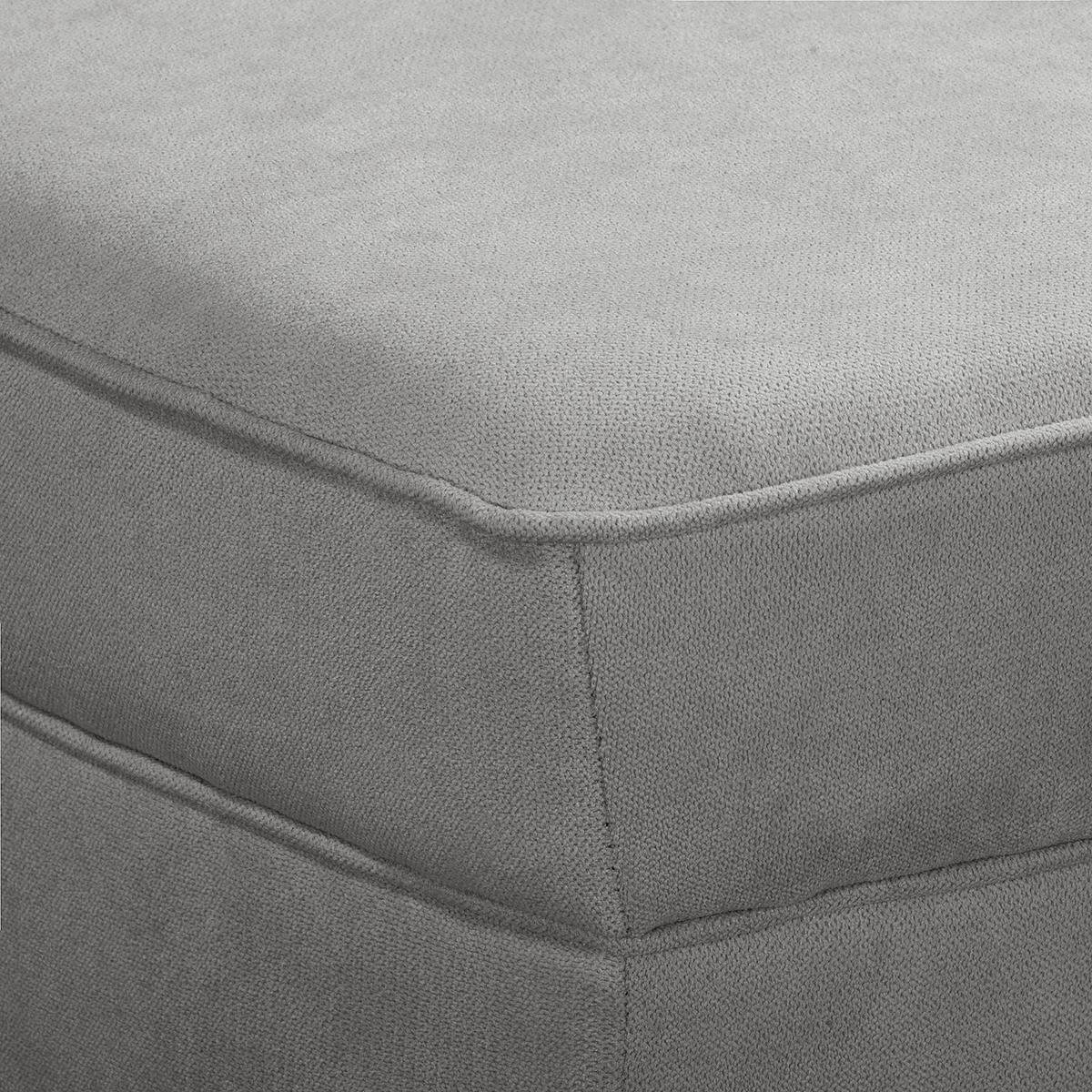 Récamiere Pako Grau B: 185cm - Braun/Grau, Design, Textil (185/93/75cm) - Livetastic