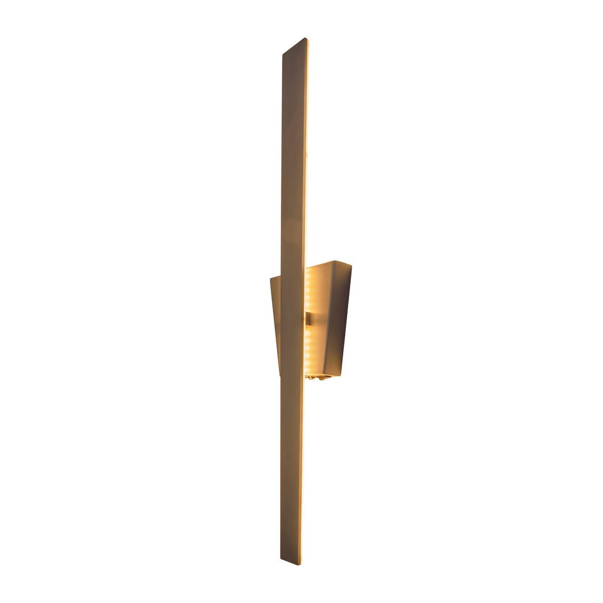 Wandleuchte Trevor - Silberfarben, Basics, Metall (62cm) - Näve