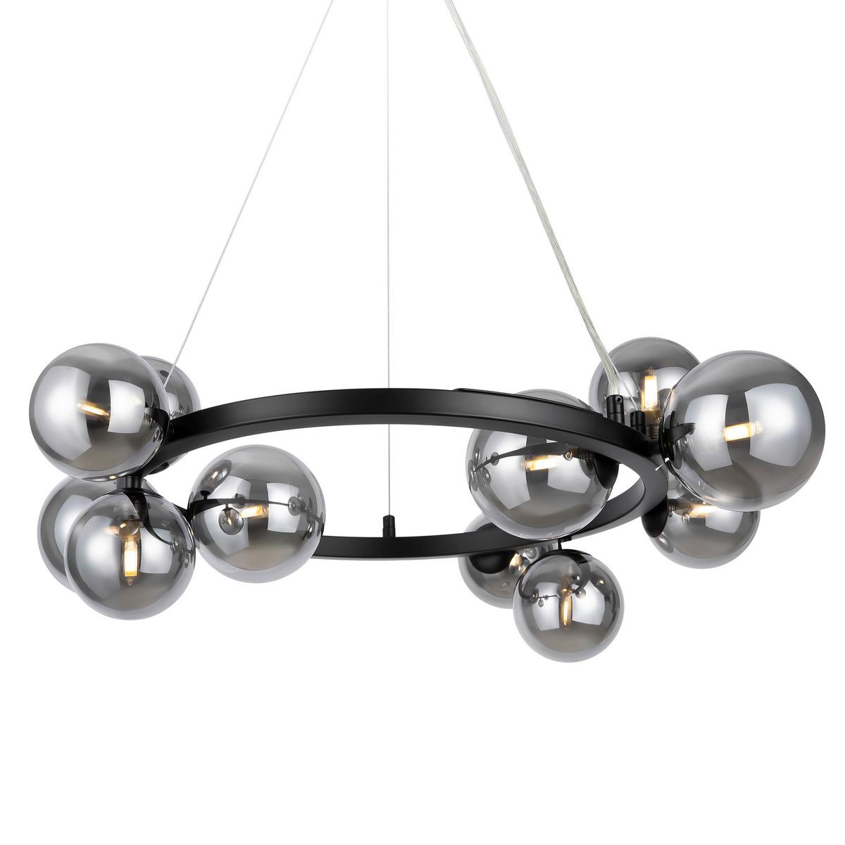 Pendelleuchte Dallas - Schwarz, Trend, Glas/Metall (25/137/67cm) - MAYTONI
