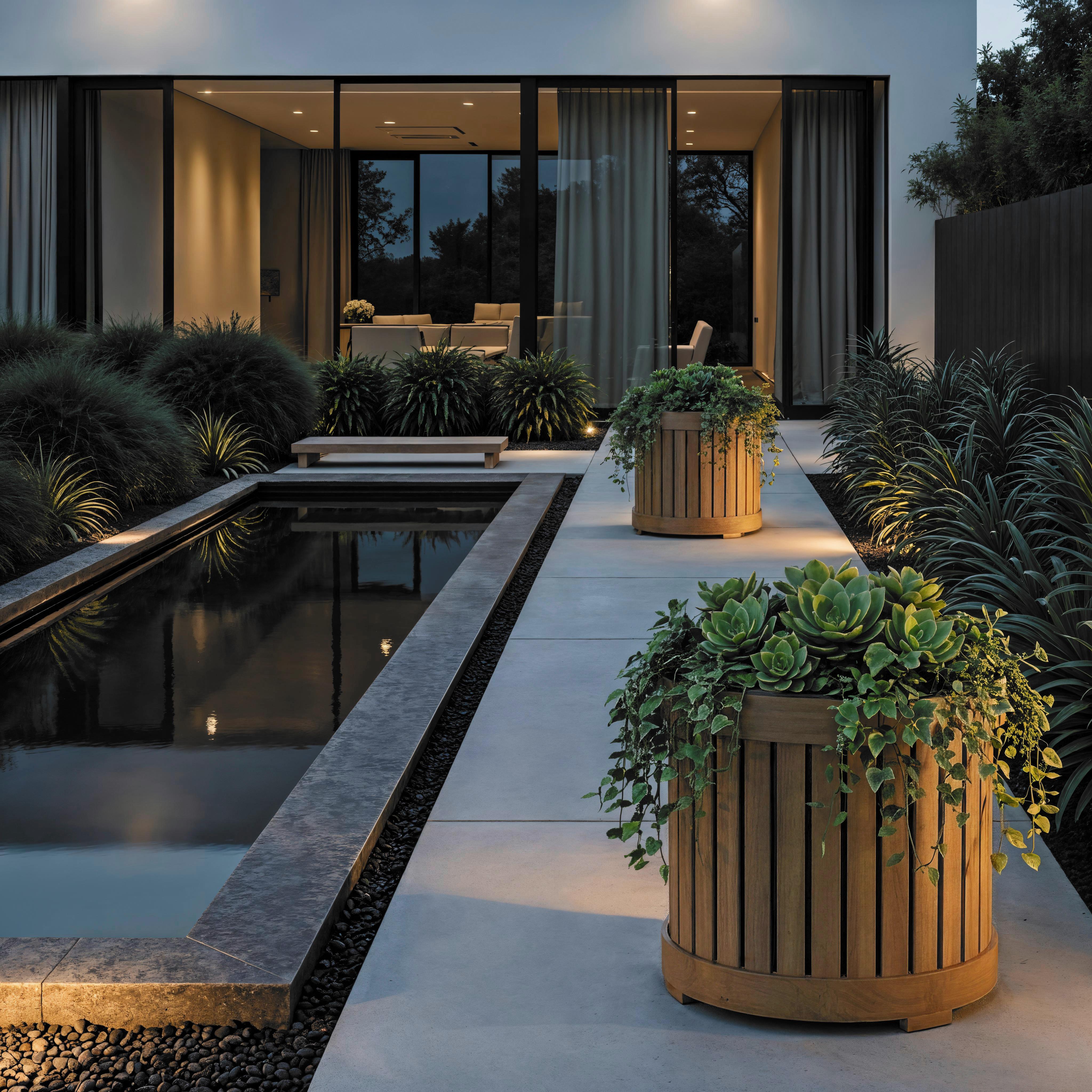 TRUHLÍK NA KVĚTINY MARLO - Moderní (48/44/48cm) - Bessagi Garden