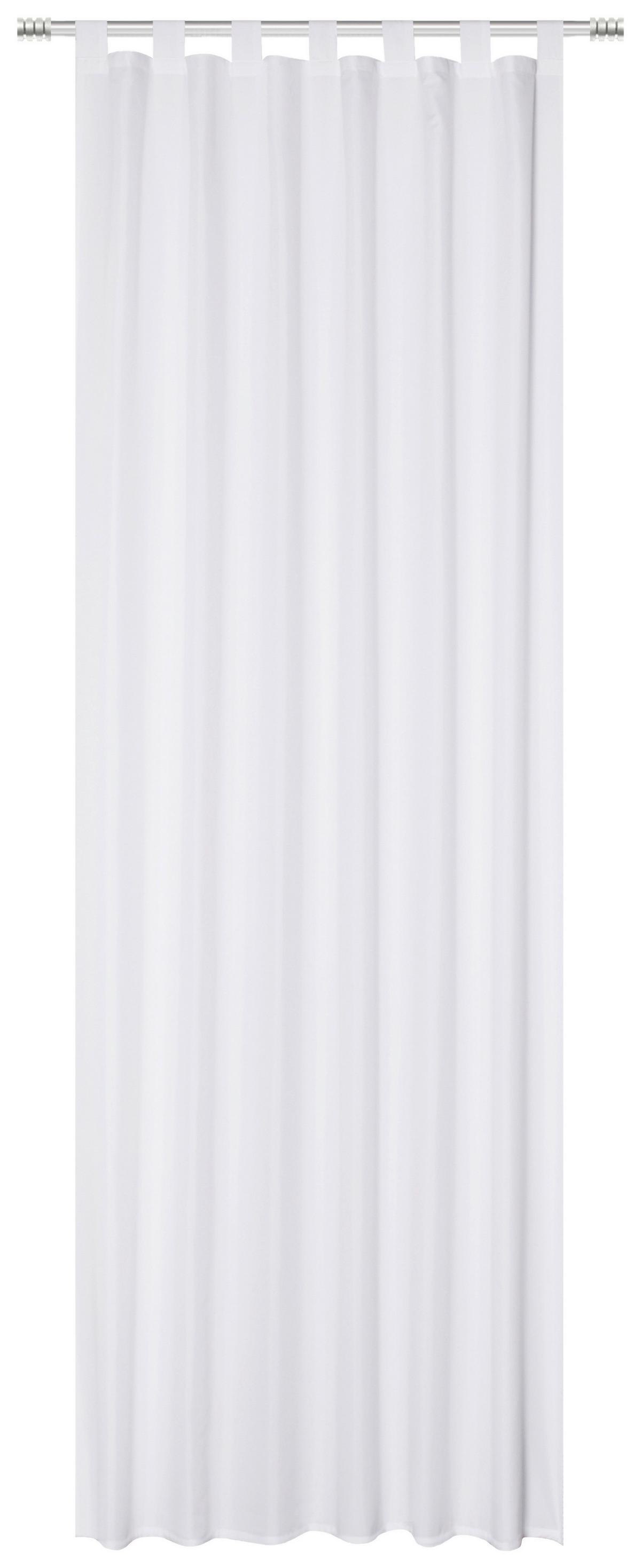 Fertigvorhang Lilliana - Weiß, MODERN, Textil (140/245cm) - Luca Bessoni