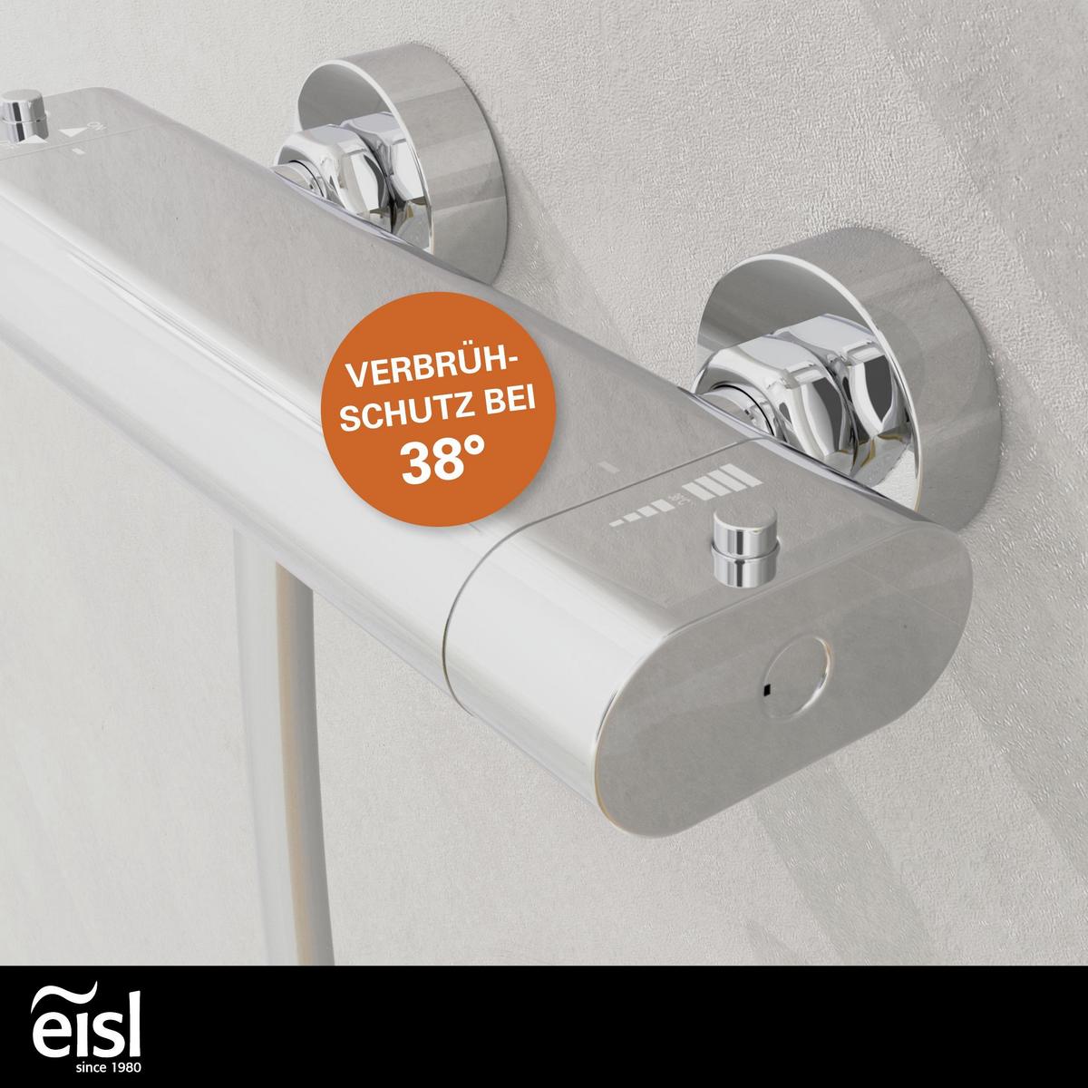 Duscharmatur Carneo Chrom - Silberfarben, Design, Metall (8,4/3,4/27,2cm) - Schütte