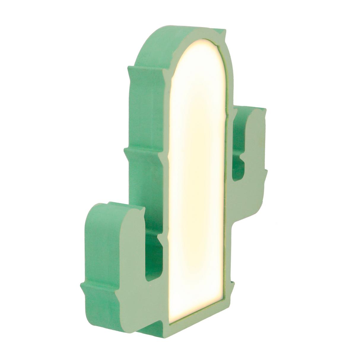 Kindertischleuchte 41-10605 Cactus - Grün, Basics, Holzwerkstoff/Kunststoff (26.5/3.5/27.5cm)