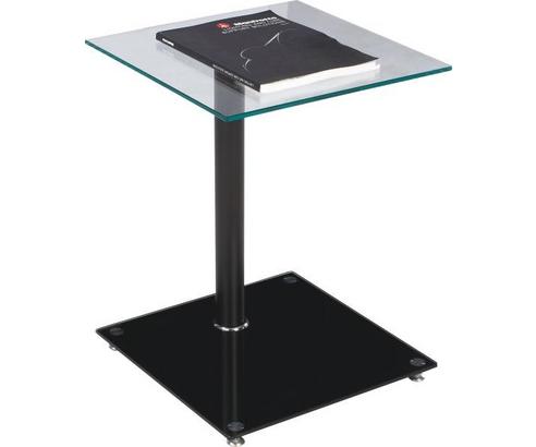 Beistelltisch Quadro - Schwarz, MODERN, Glas/Metall (40/52/40cm) Beistelltisch Quadro - Schwarz, MODERN, Glas/Metall (40/52/40cm)
