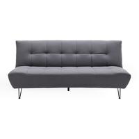 Rozkladacia pohovka GELI - čierna/tmavosivá, Modern, kov/drevo (192/88/97cm) - P & B