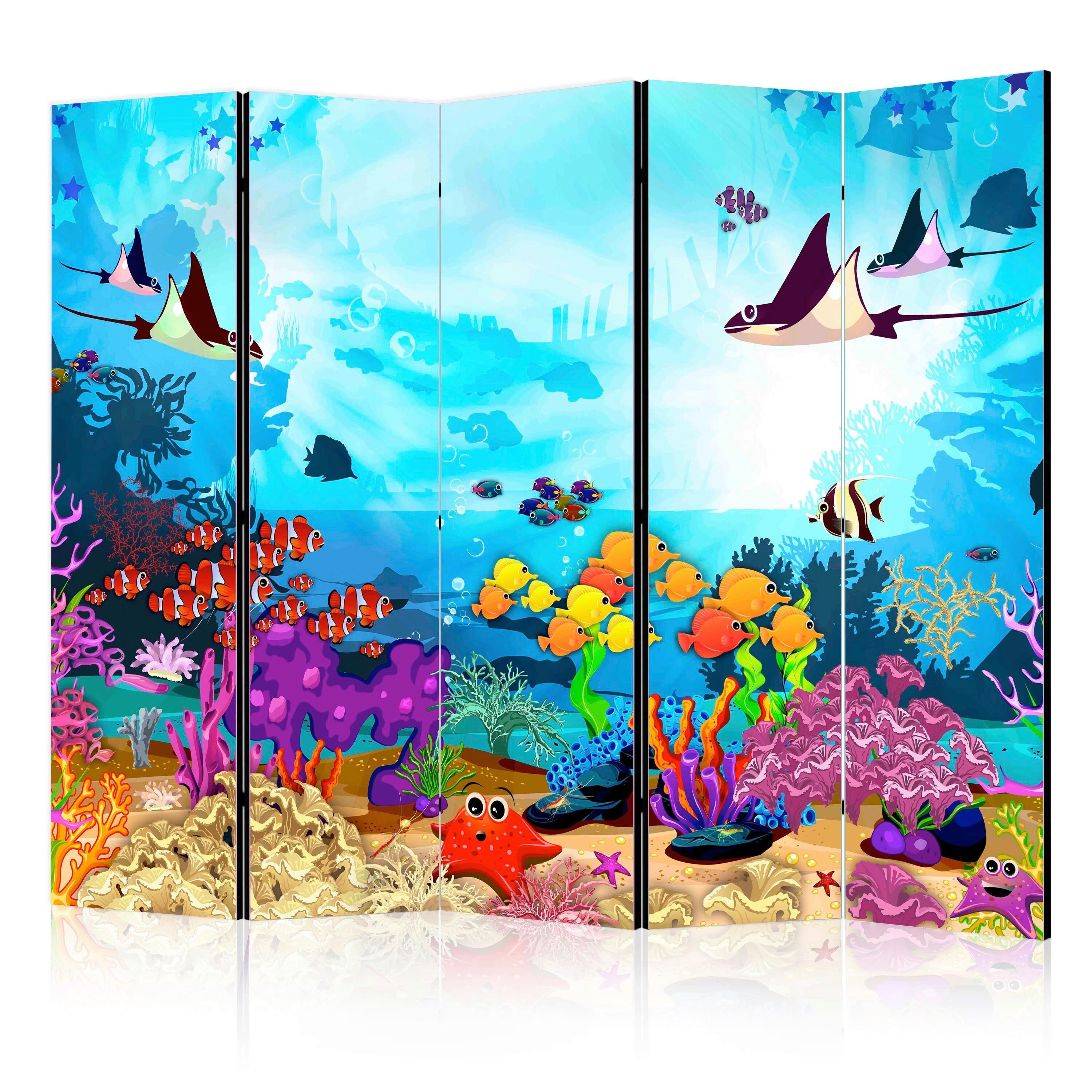 PARAVENT Multicolor B: 225 cm - Multicolor, Basics, Holz/Textil (225/172/3cm) - artgeist
