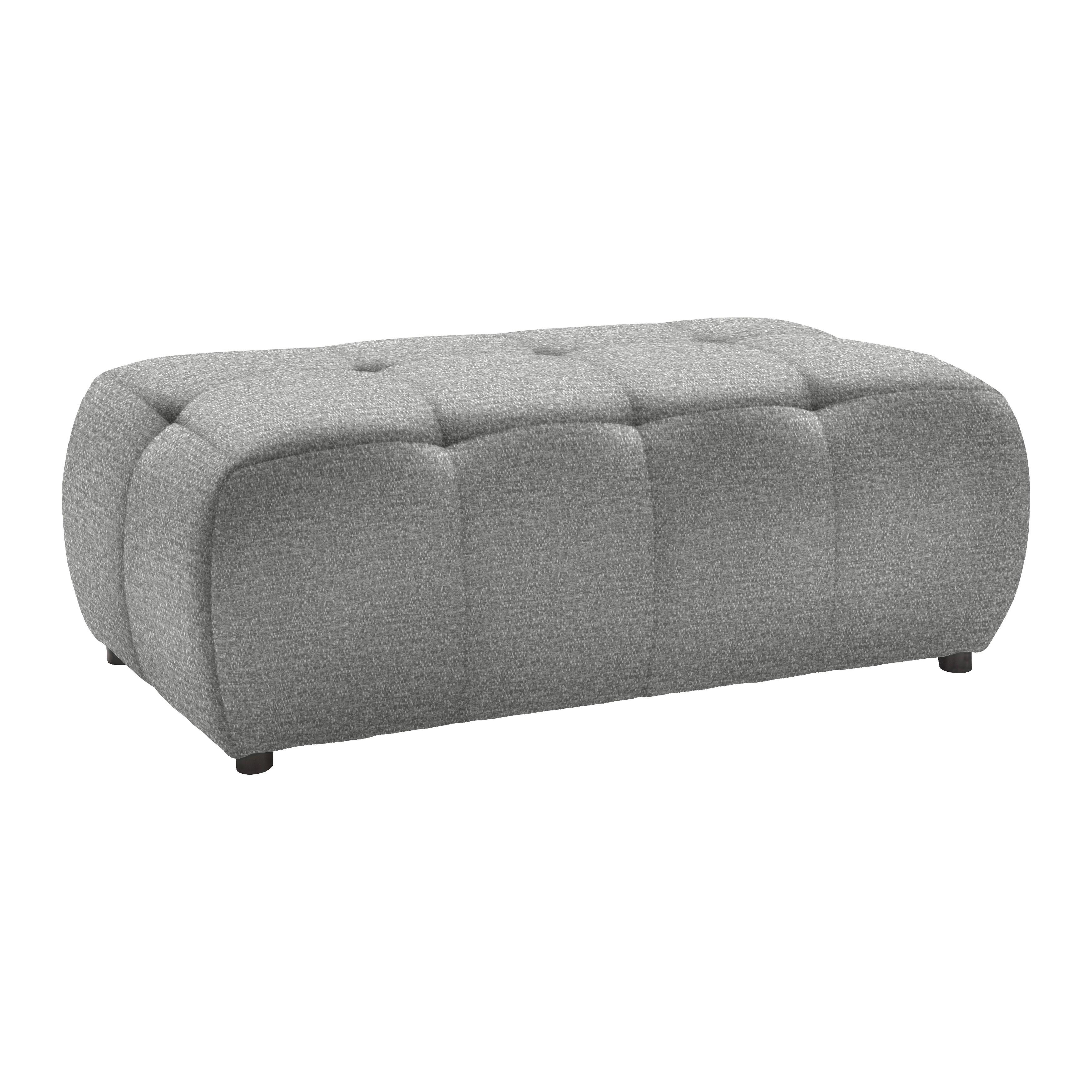 Taburet SOFI, svetlě šedá - černá/světle šedá, Moderní, textil (128/48/70cm) - Premium Living