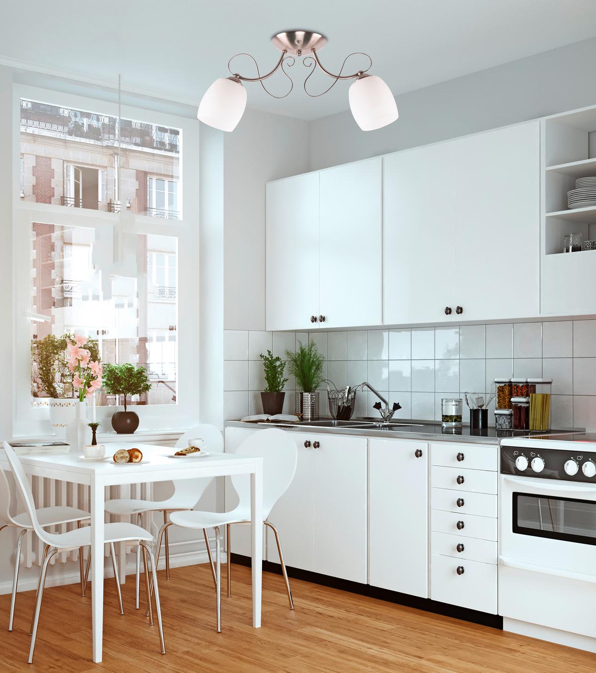 Deckenleuchte 32-78698 - Weiß, KONVENTIONELL, Metall (56/15/26cm)