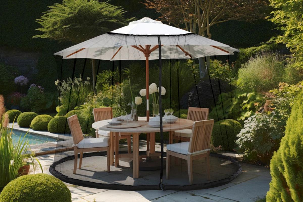 MÜCKENNETZ IS SONNENSCHIRM MOSKITONETZ - Anthrazit, Basics (250/330cm) - Windhager