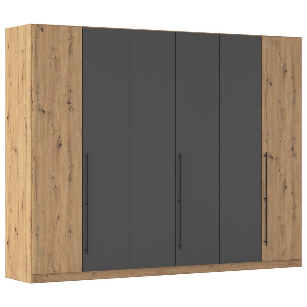 Kleiderschrank Safari Grau/Eiche Dekor B: 271cm