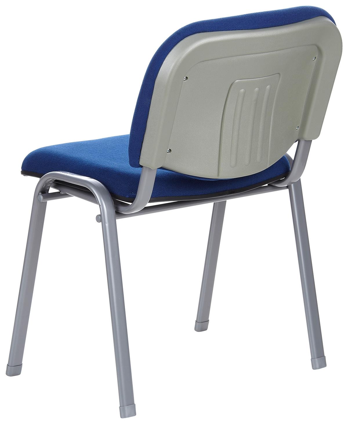 Besucherstuhl Xt 600 Blau Stapelbar - Blau/Silberfarben, Basics, Textil/Metall (58/84/48cm) - MID.YOU
