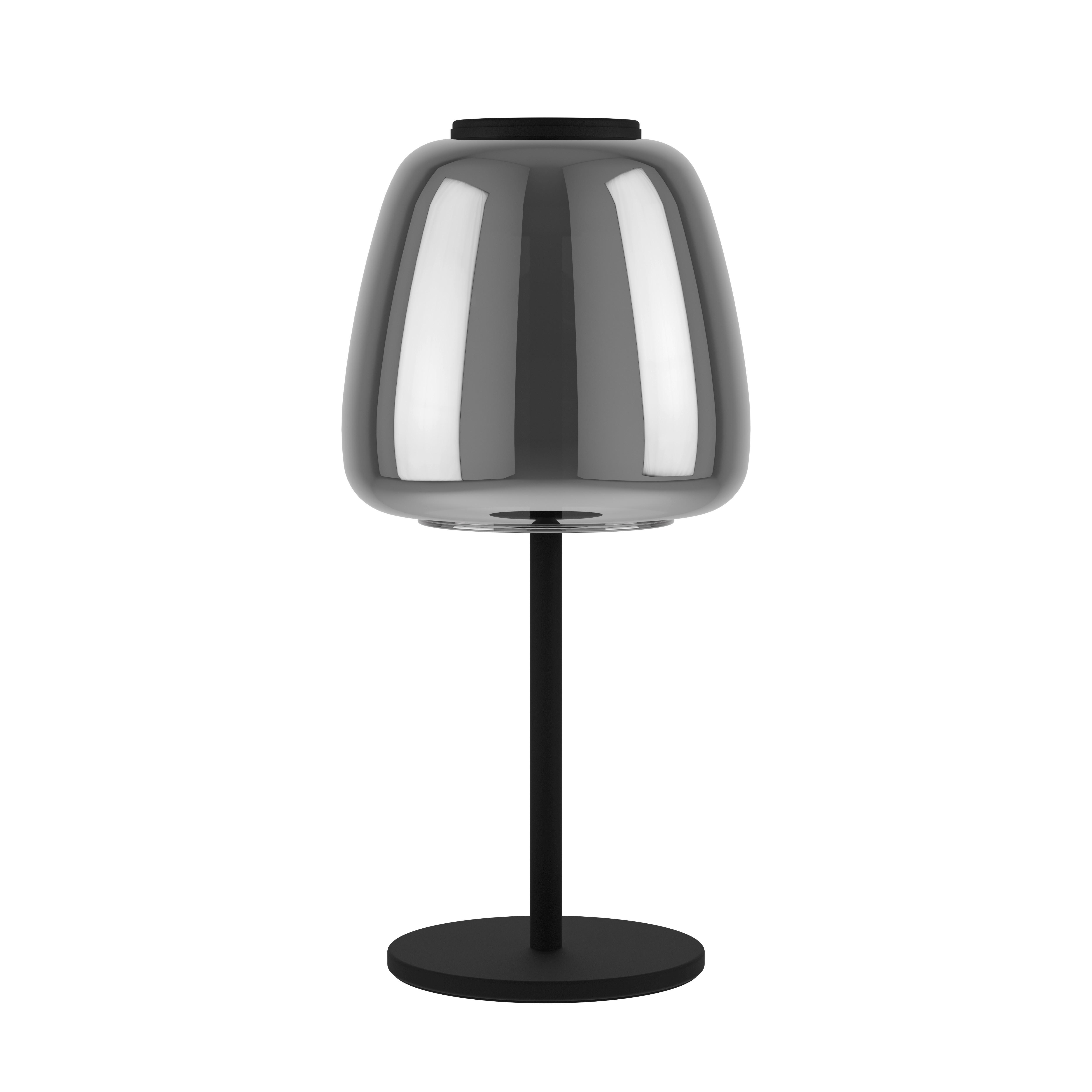 LED-Tischleuchte 901195 Alfero-Z - Schwarz, Design, Glas/Metall (16.5/34.5cm) - Eglo
