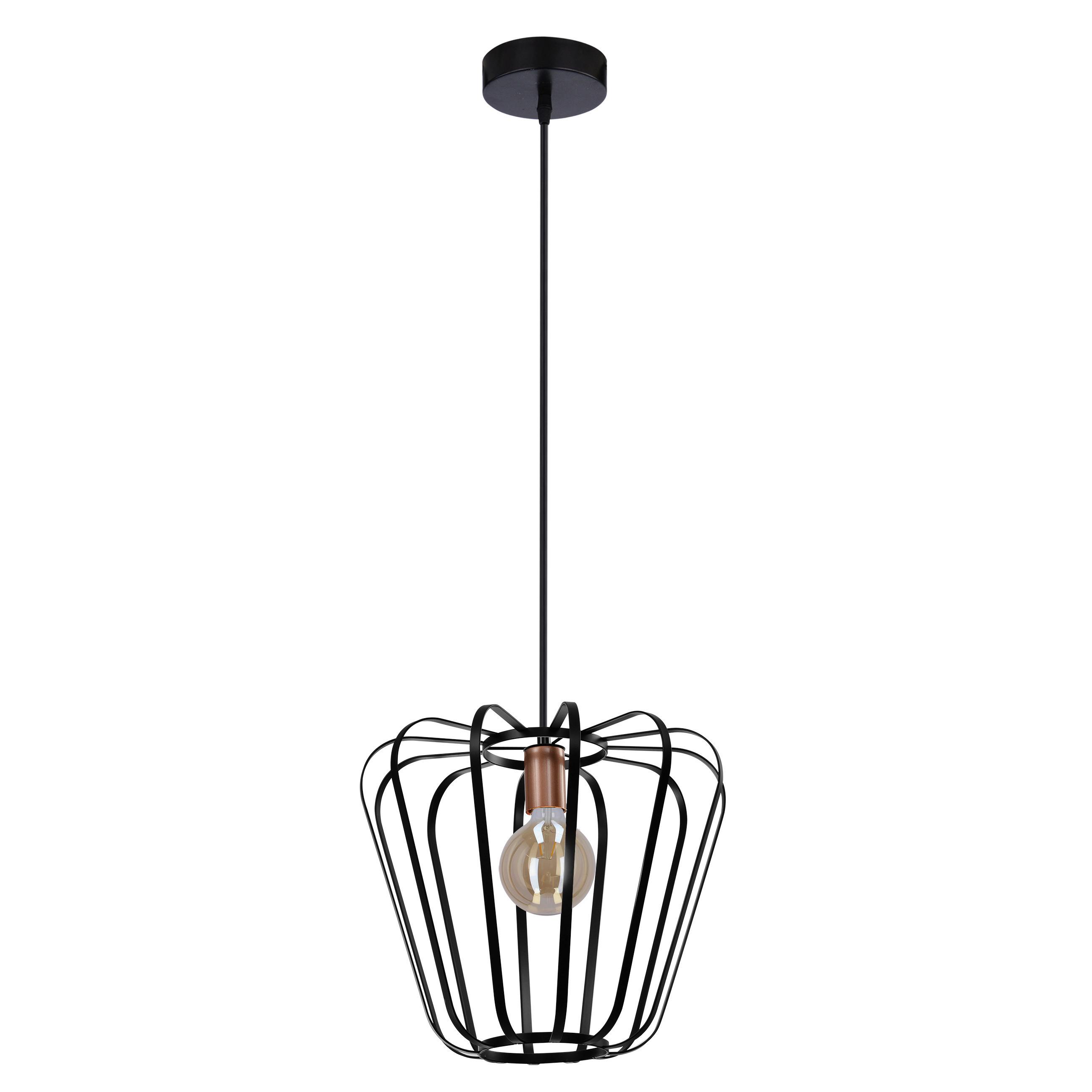Hängeleuchte 31-78483 - Schwarz, Basics, Metall (35/35/110cm)