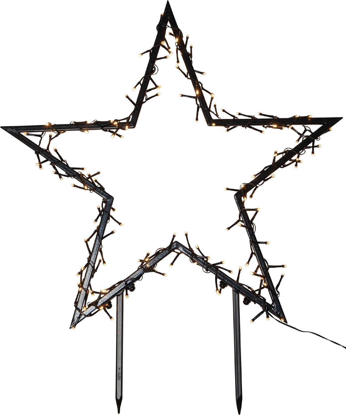 Led-dekoleuchte 411355 Erdspiess - Schwarz, Basics, Metall (60/2/73cm) - Eglo