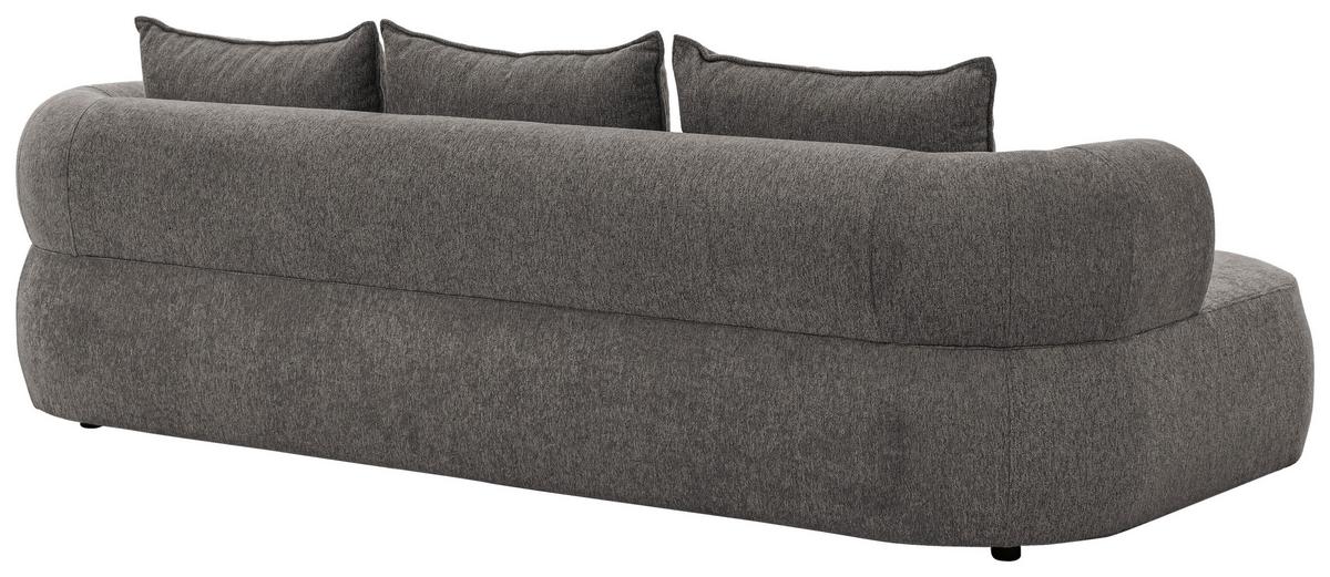 Bigsofa Ferro Anthrazit B: 240 Cm - Anthrazit/Schwarz, Design, Textil (240/76/122cm) - Livetastic